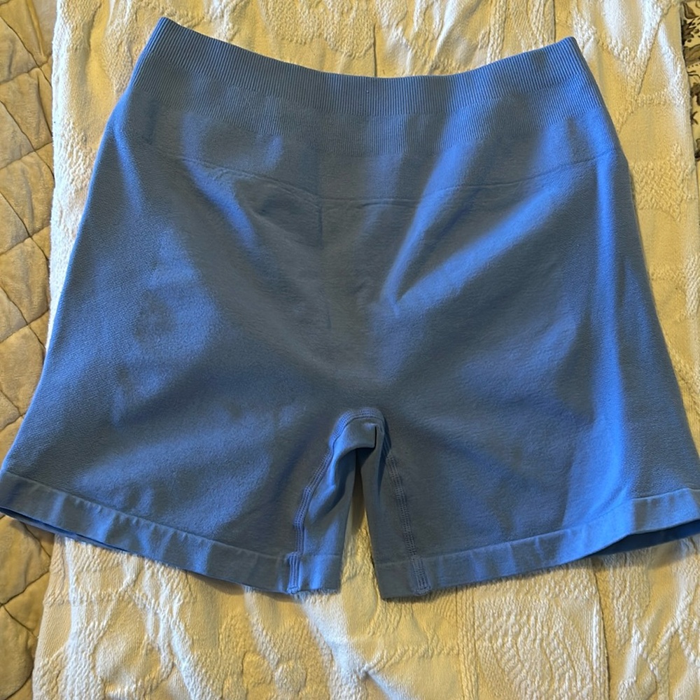 Blue Aurola workout shorts!